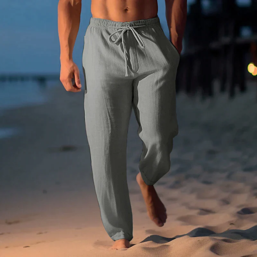 Men's Low Rise Summer Pants | Wide Leg