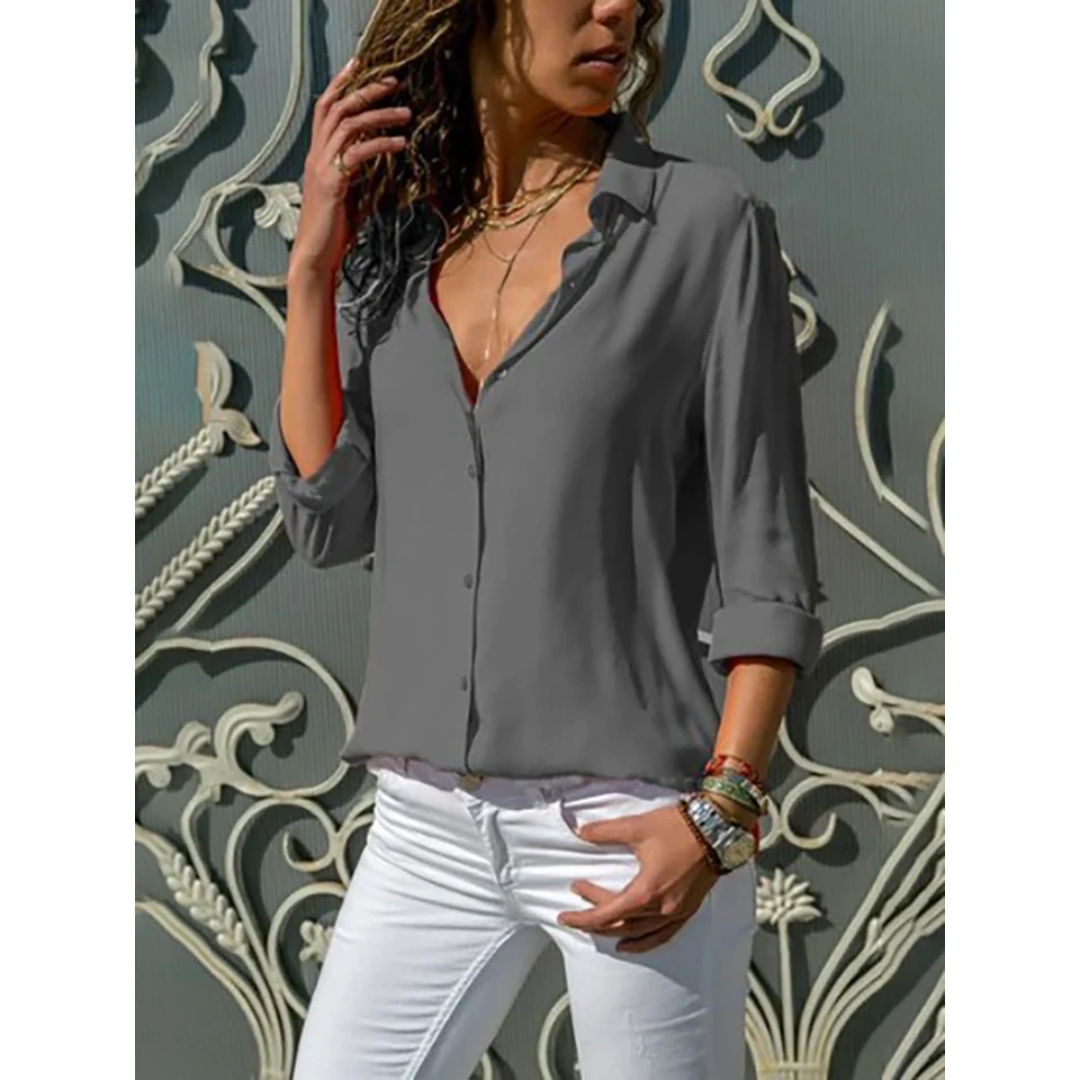 Women's Classic Summer Button Down Shirt | Long