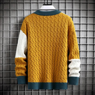 Herren Strick Warme Rundhalsausschnitt Pullover | Langarm