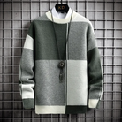 Herren Langarm Strick Warme Pullover | Rundhalsausschnitt