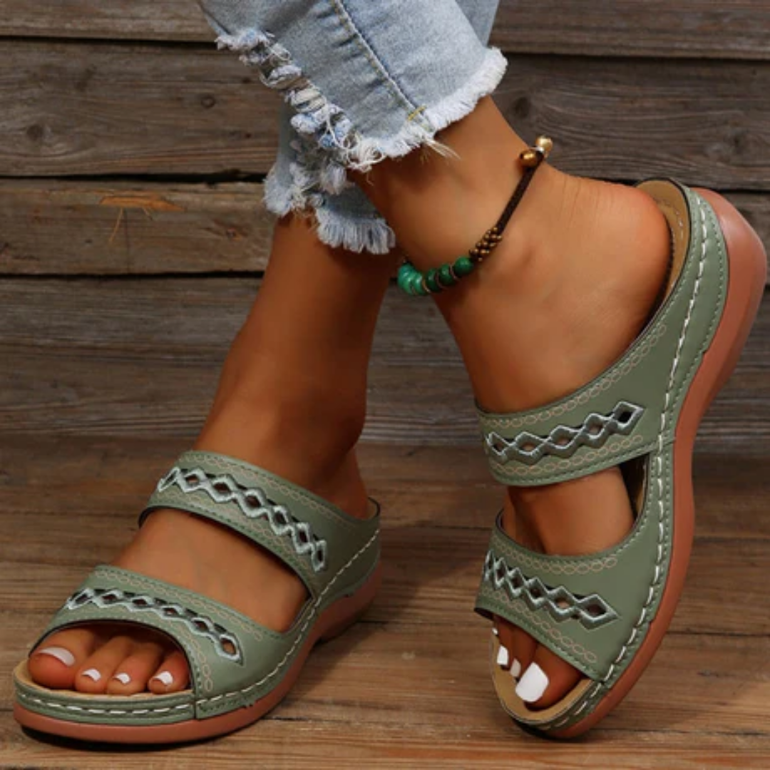 Women's Summer Boho Slip On Sandals | Walking