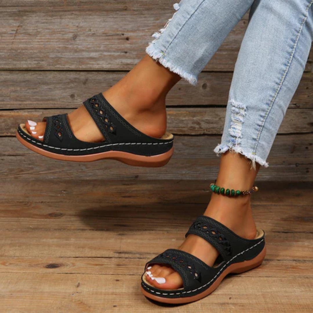 Women's Summer Boho Slip On Sandals | Walking