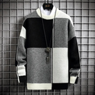 Herren Langarm Strick Warme Pullover | Rundhalsausschnitt