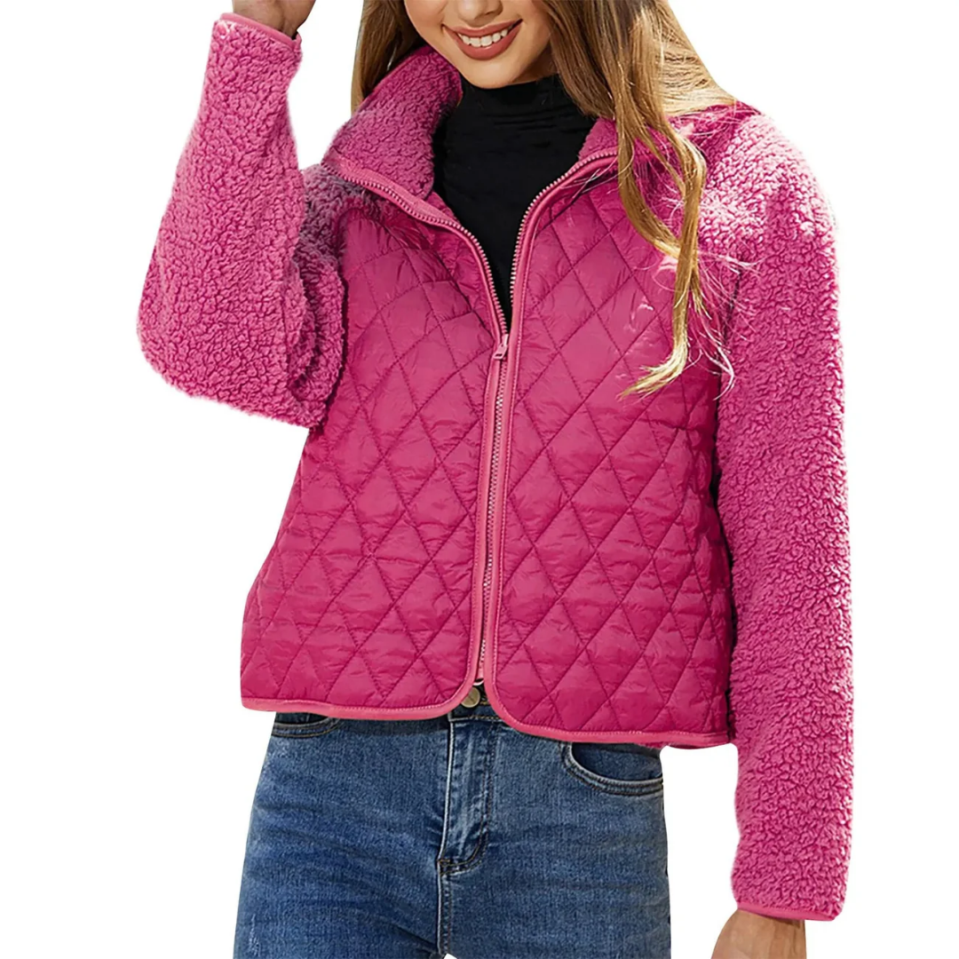 Women's Spring Zip Up Quilted Jacket | Heated