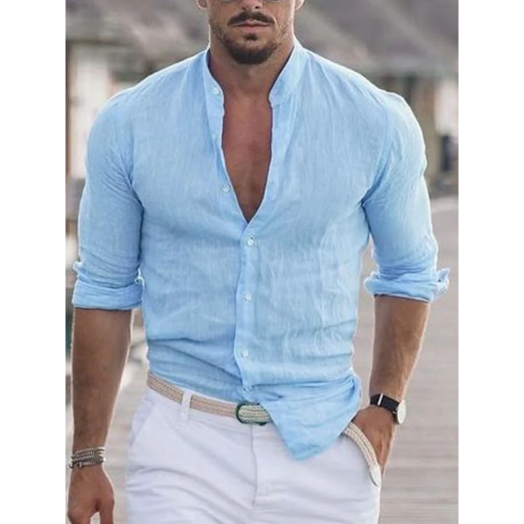 Men's Tight Long Sleeve Beach Shirt | Casual