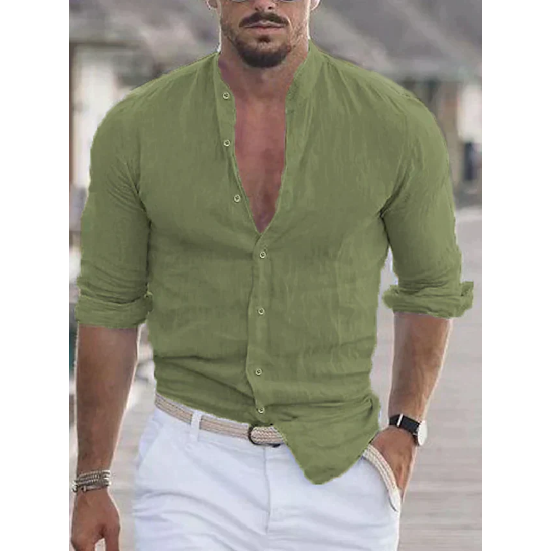 Men's Tight Long Sleeve Beach Shirt | Casual