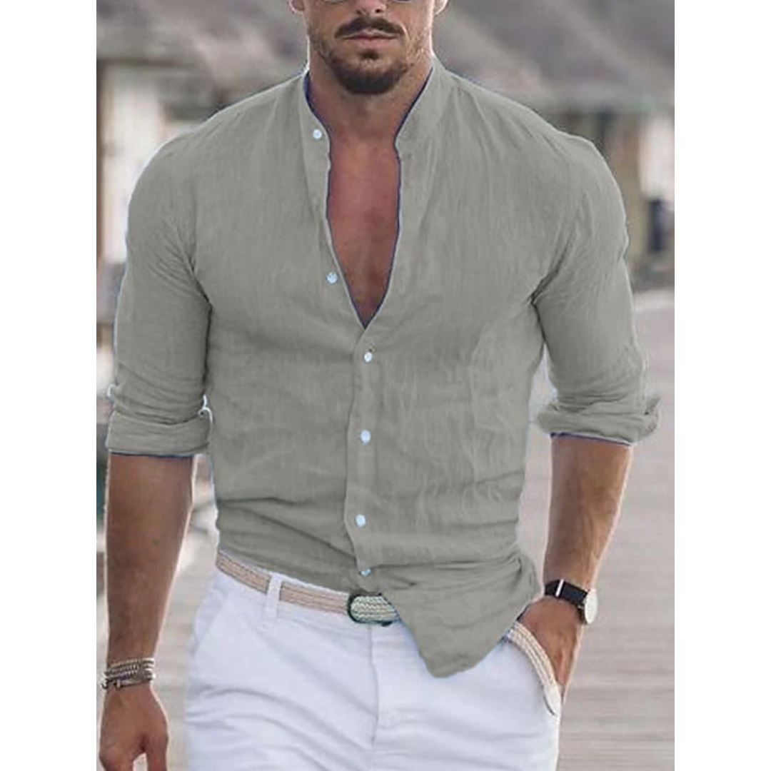 Men's Tight Long Sleeve Beach Shirt | Casual