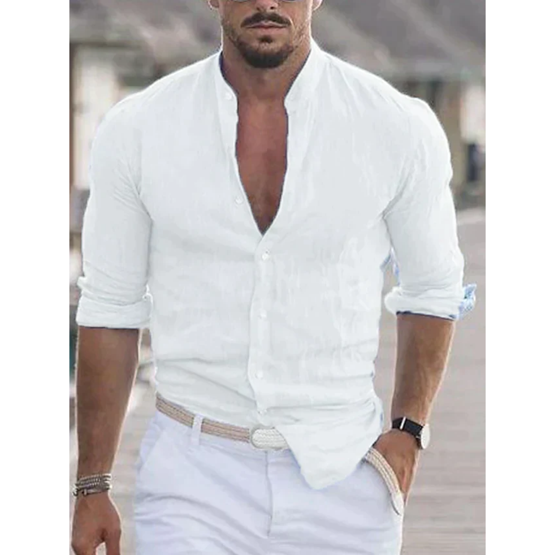 Men's Tight Long Sleeve Beach Shirt | Casual
