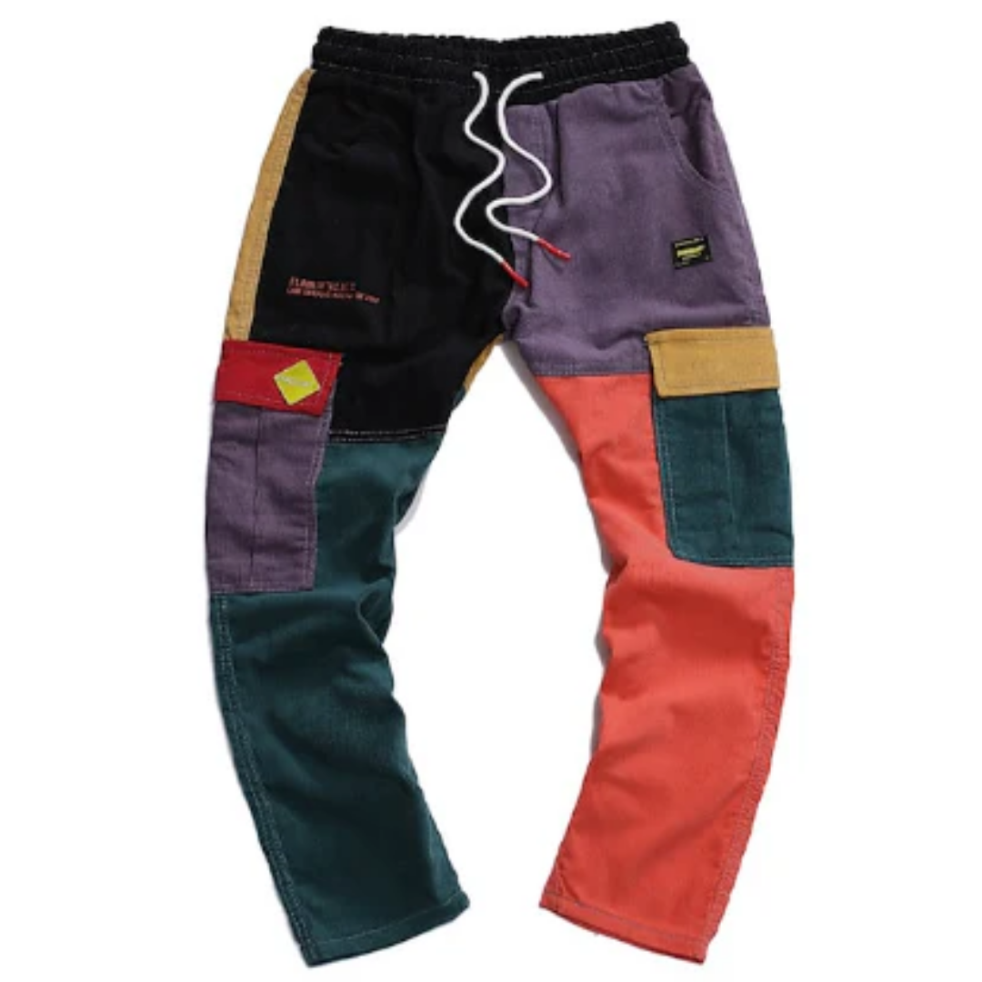 Men's Low Rise Corduroy Cargo Pants | Baggy