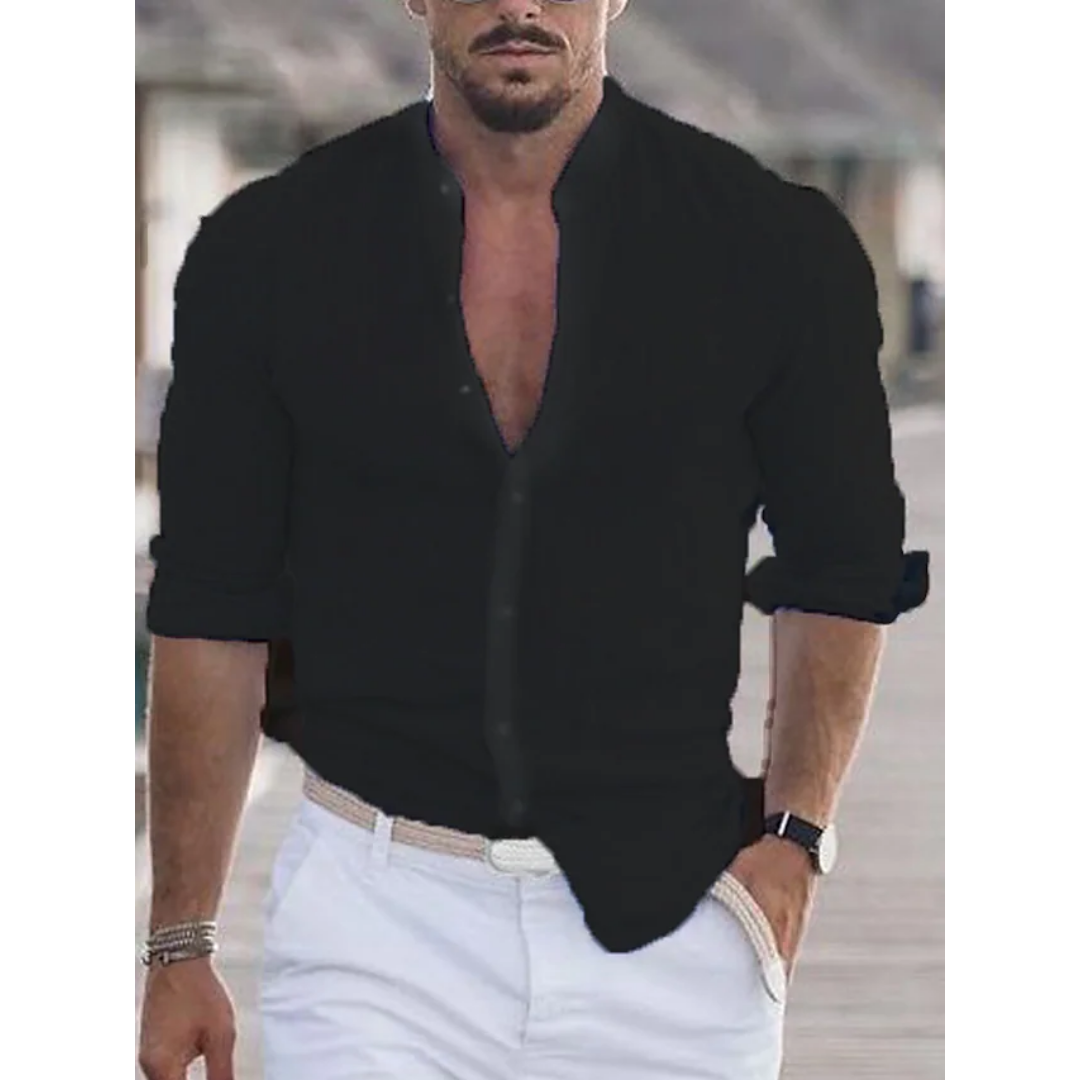 Men's Tight Long Sleeve Beach Shirt | Casual