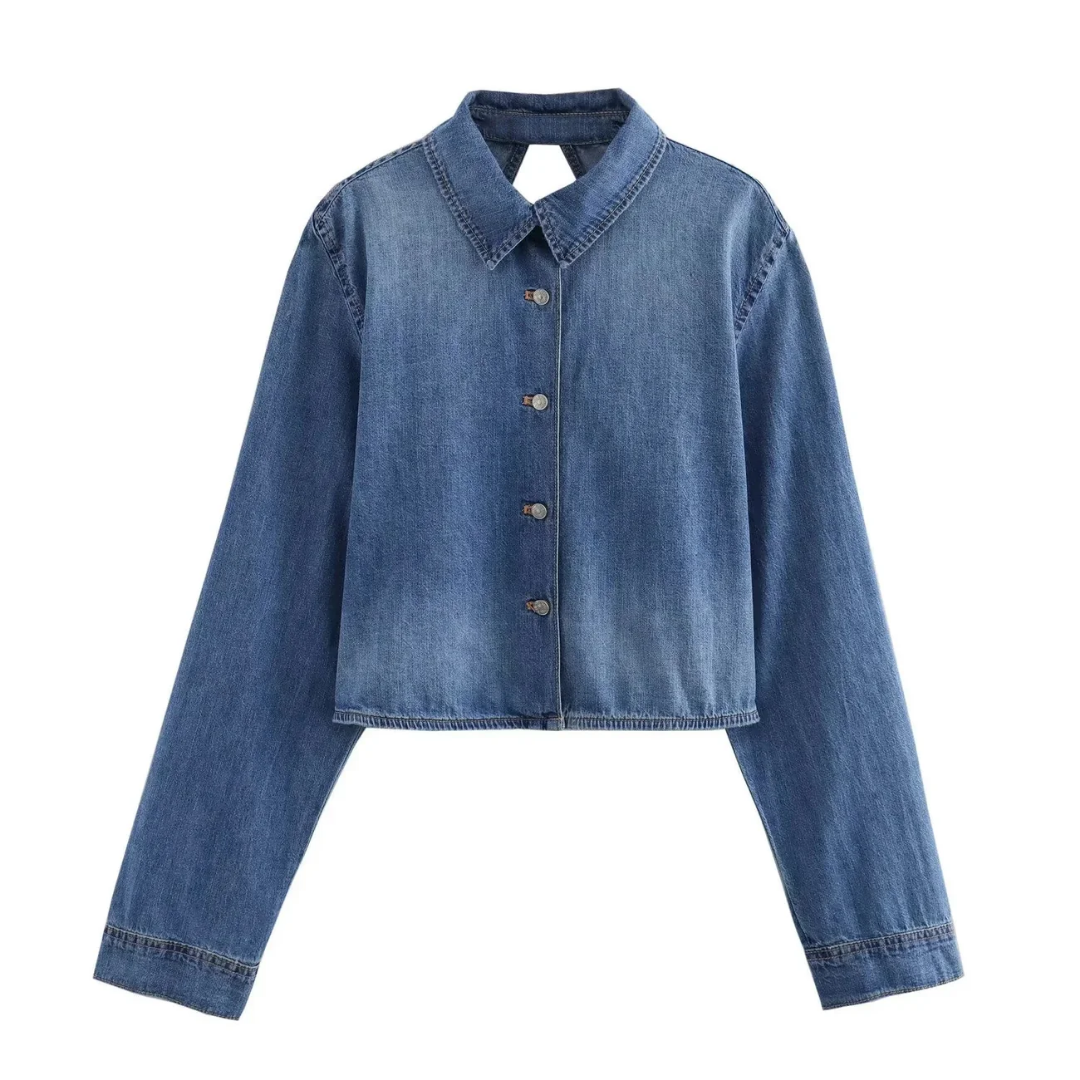 Women's Long Sleeve Backless Jacket | Cropped