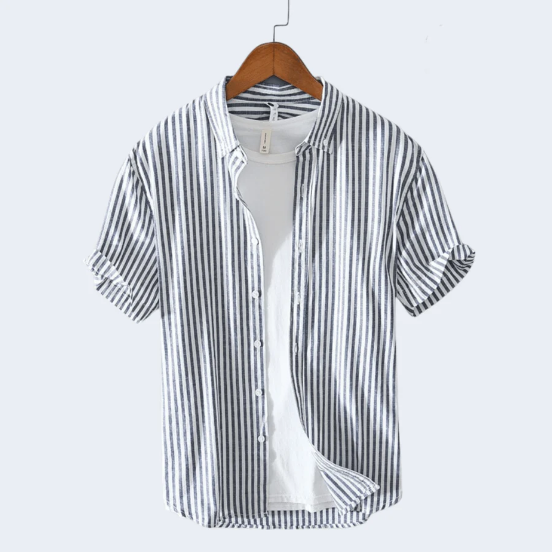 Men's Stripe Short Sleeve Shirt | Spring