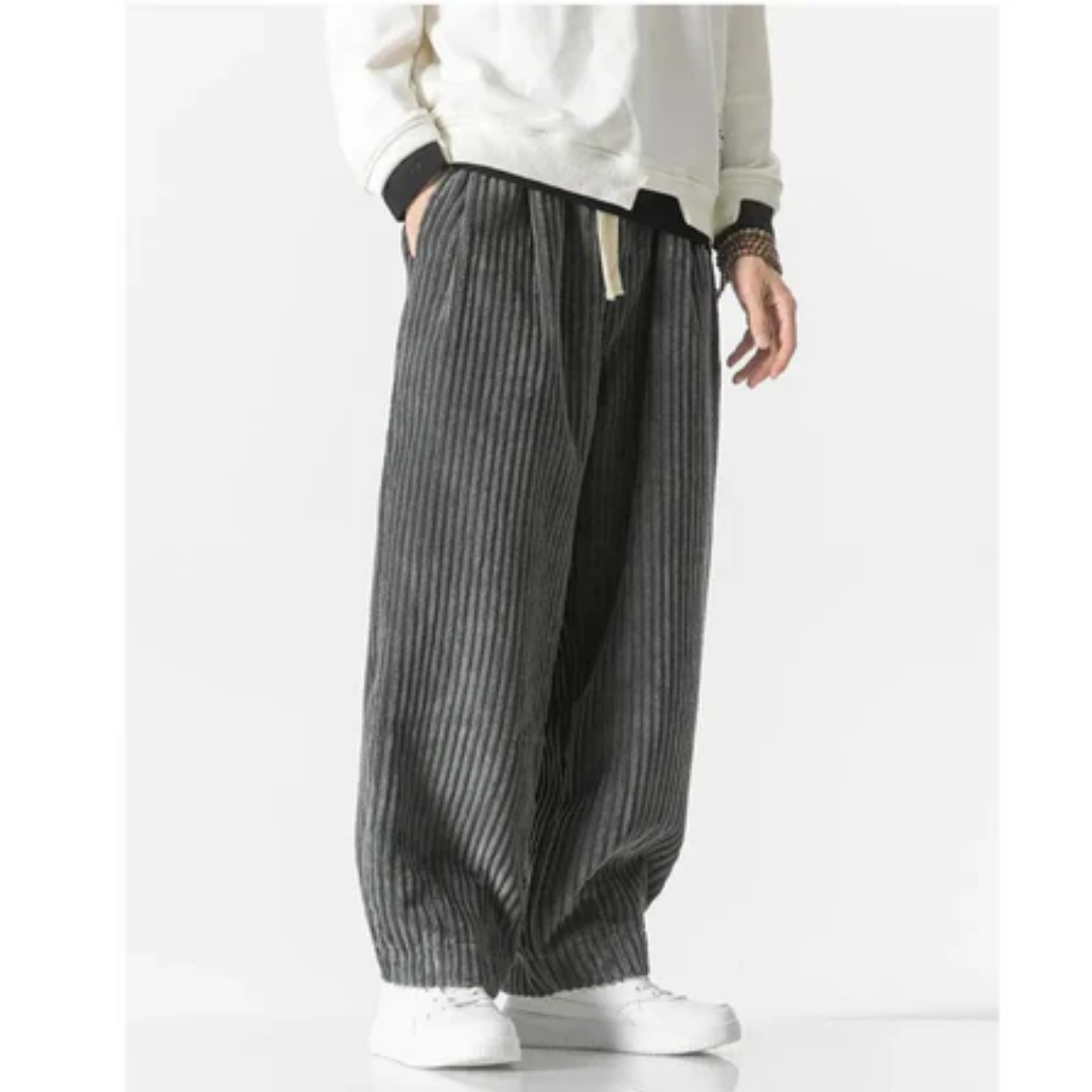 Men's Low Rise Corduroy Jogger Pants | Baggy