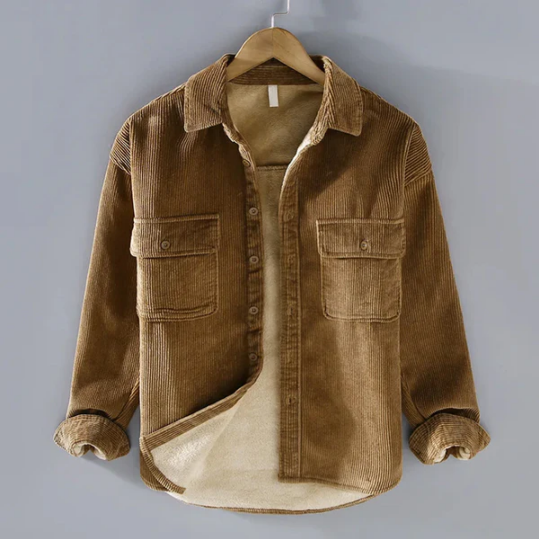 Men's Warm Front Pocket Jacket | Corduroy