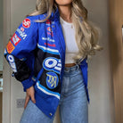 Paulia | Damen Übergroße Biker Jacke | Kapuze
