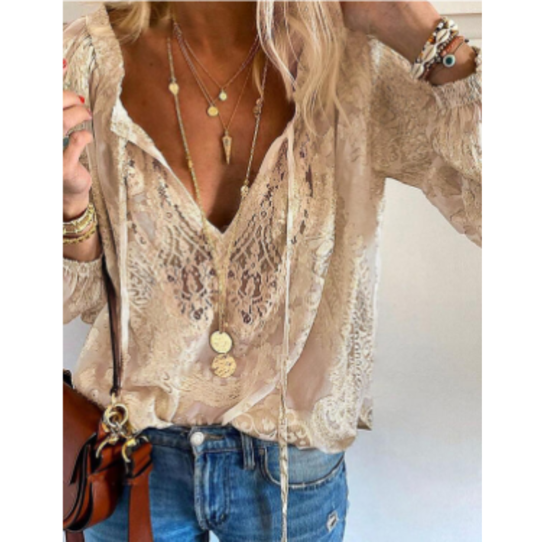 Women's Long Sleeve Vintage Blouse | Going Out
