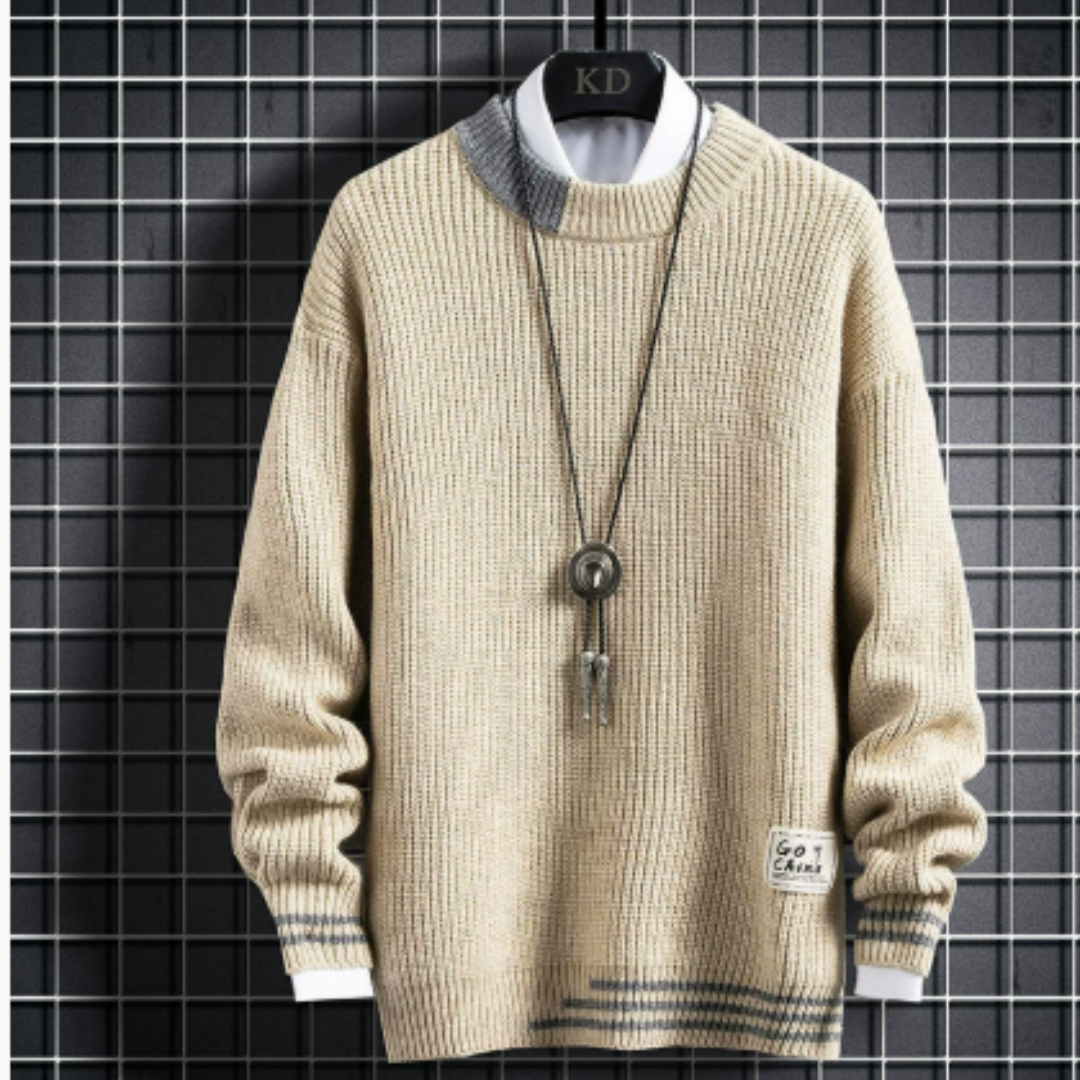Men's Stylish Outdoor Knitted Sweater | Long Sleeve