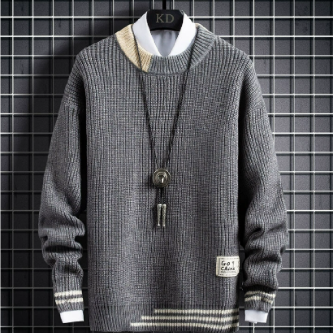 Men's Stylish Outdoor Knitted Sweater | Long Sleeve
