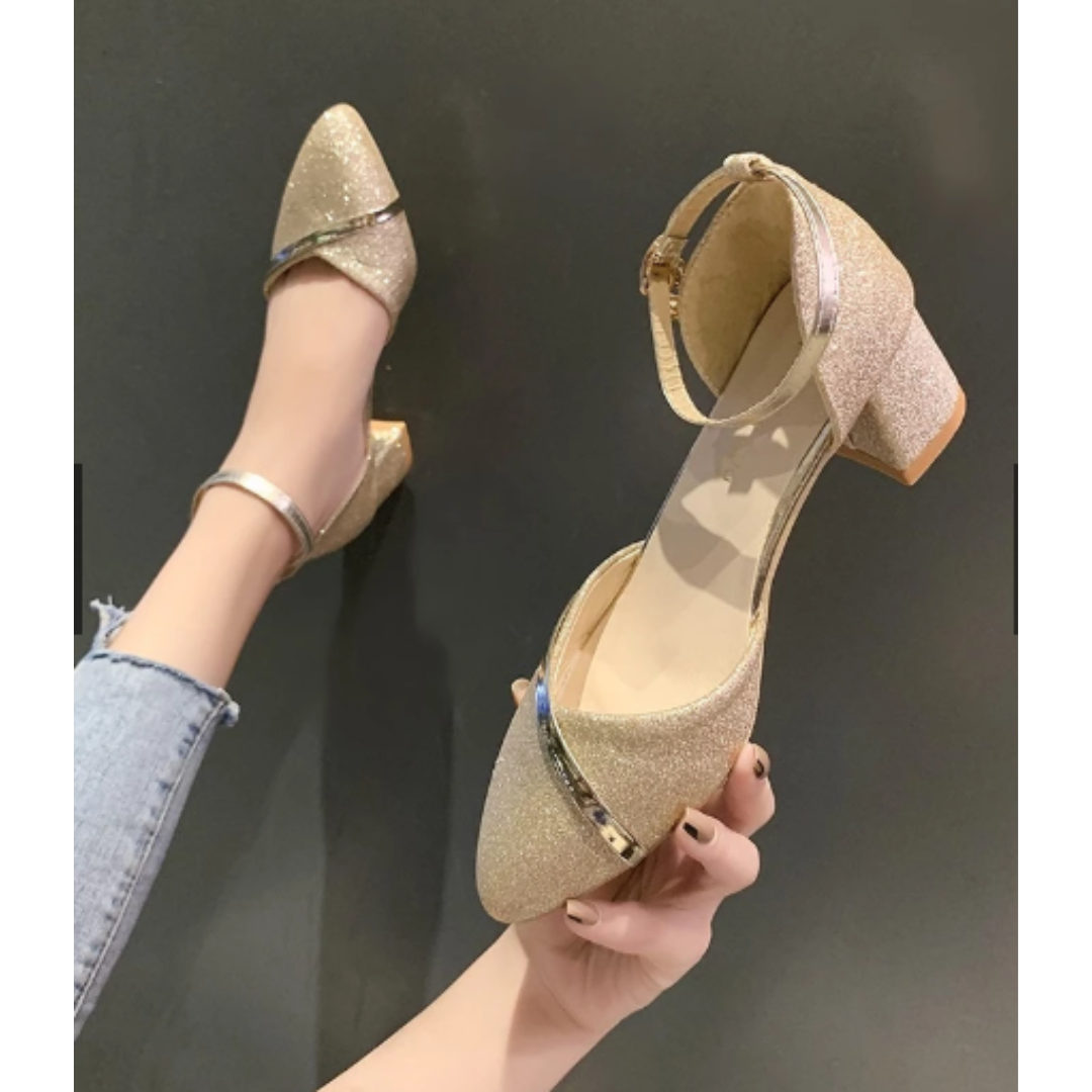 Women's Stylish Elegant Party Wedding Block Heel Sandal