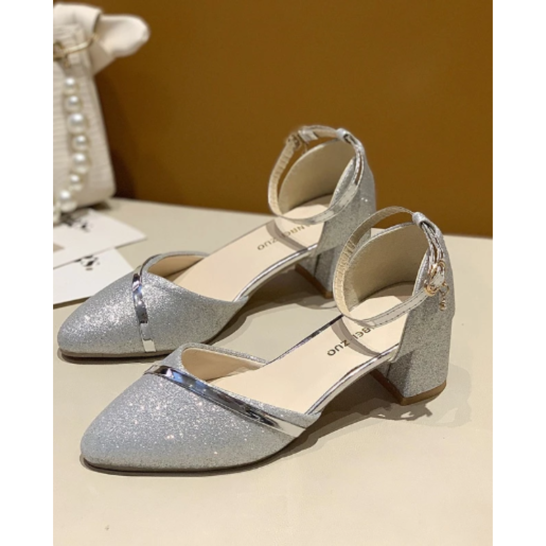 Women's Stylish Elegant Party Wedding Block Heel Sandal