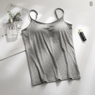 Damen Bequeme Cami Oberteil | Eingebauter BH