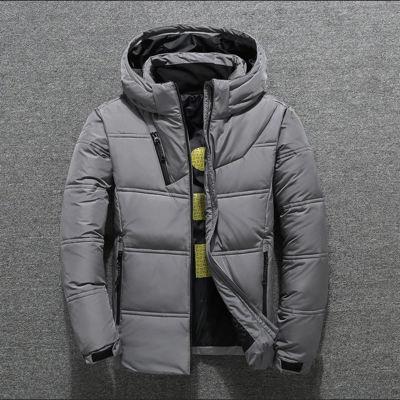 Samuelo | Men Winter Puffer Hooded Jacket | Warm