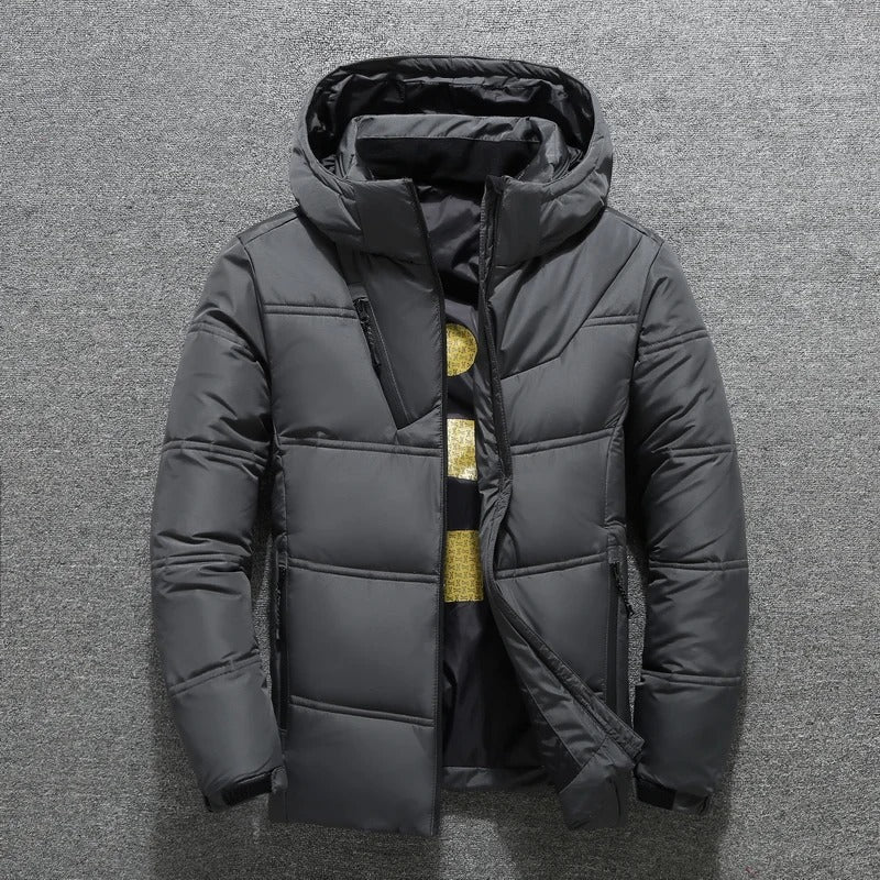 Samuelo | Men Winter Puffer Hooded Jacket | Warm