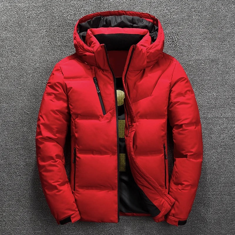 Samuelo | Men Winter Puffer Hooded Jacket | Warm